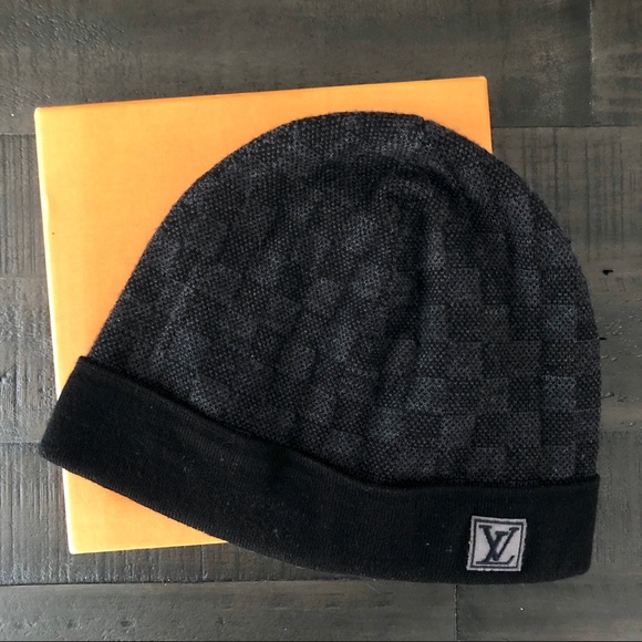 Louis Vuitton Other - Louis Vuitton Petit Damier Beanie Hat in Graphite